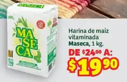 Soriana Híper Maseca harina de maíz vitaminada oferta