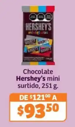 Soriana Híper Hershey's chocolate mini surtido oferta