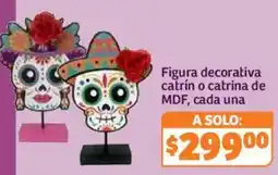 Soriana Híper Figura decorativa catrín o catrina de MDF oferta