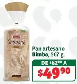 Soriana Híper Bimbo Pan artesano oferta