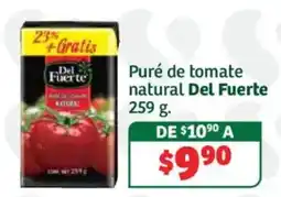 Soriana Híper Del Fuerte puré de tomate natural oferta