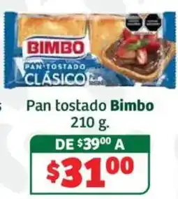 Soriana Híper Bimbo Pan tostado Clásico oferta
