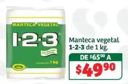 Soriana Híper 1-2-3 Manteca vegetal oferta