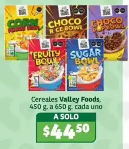 Soriana Híper Cereales Valley Foods oferta