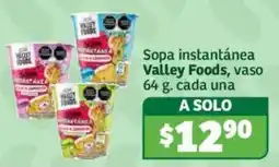 Soriana Híper Valley Foods sopa instantánea oferta
