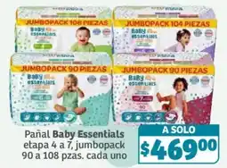 Soriana Híper Baby Essentials pañal etapa 4 a 7 oferta
