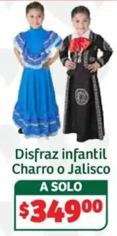 Soriana Híper Disfraz infantil Charro o Jalisco oferta