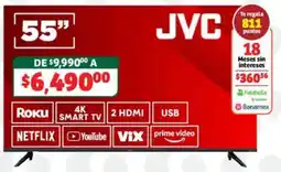 Soriana Híper JVC 4K SMART TV oferta
