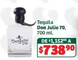 Soriana Híper Tequila Don Julio 70 oferta