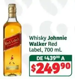 Soriana Híper Johnnie Walker Red Label oferta