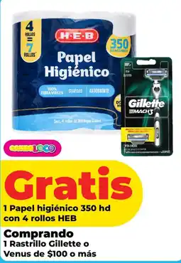 HEB Gillette Rastrillo oferta
