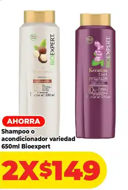 HEB Bioexpert shampoo o acondicionador variedad oferta