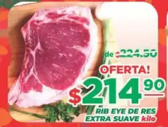Rib eye de res extra suave