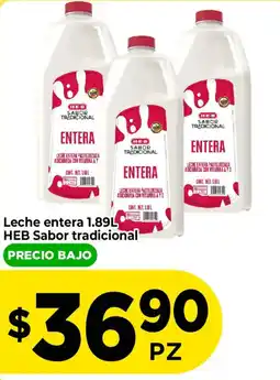 HEB HEB leche entera oferta