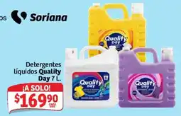 Soriana Mercado Quality Day Detergentes líquidos oferta