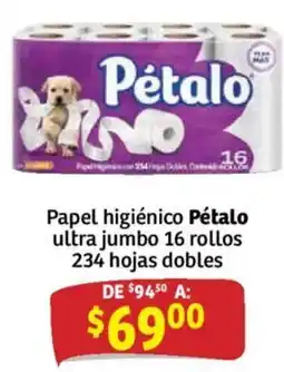 Soriana Mercado Pétalo papel higiénico ultra jumbo oferta