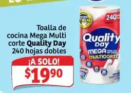 Soriana Mercado Quality Day Toalla de cocina Mega Multi corte oferta