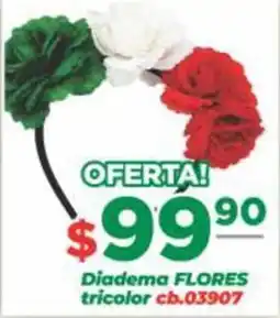 Super Gutiérrez Diadema FLORES tricolor oferta