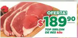 Super Gutiérrez top sirloin de res oferta