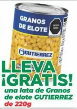 Super Gutiérrez Gutierrez Granos de Elote oferta