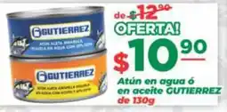 Super Gutiérrez Atún en agua ó en aceite GUTIERREZ oferta