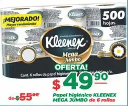 Super Gutiérrez Kleenex Papel Higiénico Mega Jumbo oferta