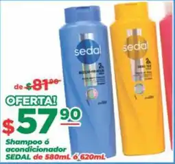 Super Gutiérrez sedal shampoo o acondicionador oferta
