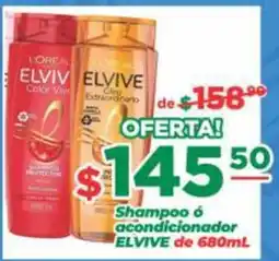 Super Gutiérrez Elvive shampoo o acondicionador oferta