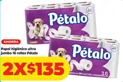 HEB Pétalo papel higiénico ultra jumbo oferta