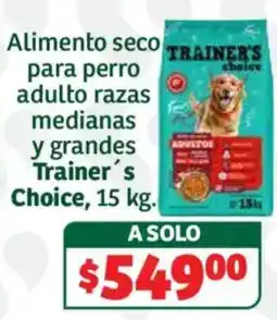 Soriana Híper Trainer's Choice Alimento seco para perro adulto razas medianas y grandes oferta