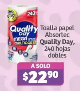 Soriana Híper Quality Day Toalla papel Absortec oferta
