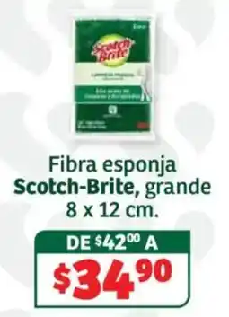 Soriana Híper Scotch-Brite fibra esponja oferta