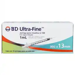 Farmacias YZA Bd Ultra-Fine Jeringa Insulina 30Gx13Mm oferta