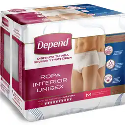 Farmacias YZA Depend Ropa Interior Mediano 10 Unidades oferta