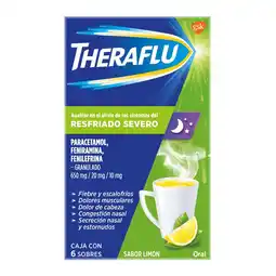 Farmacias YZA Theraflu Limón Resria 30Mg/20Mg/10 6 Sbs oferta
