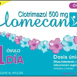 Farmacias YZA Lomecan V 500Mg 1 Ovulo oferta