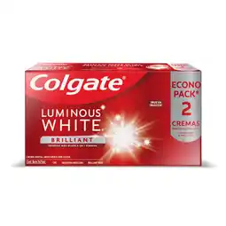 Farmacias YZA COLGATE 2PACK CREMA DENT LUM WHITE 75ML oferta