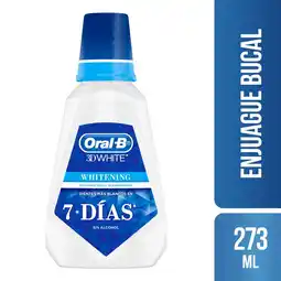 Farmacias YZA Oral B 3Dwhite Enjuague Blanq 273Ml oferta