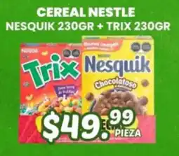 Guajardo Cereal Nestle Nesquik Trix oferta
