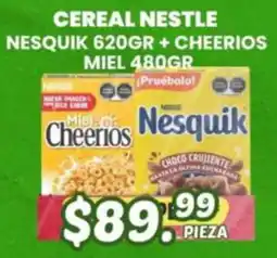 Guajardo Cereal Nestle Nesquik + Cheerios Miel oferta
