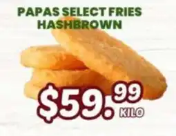 Guajardo Papas Select Fries Hashbrown oferta
