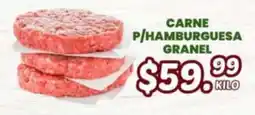 Guajardo carne p/hamburguesa granel oferta