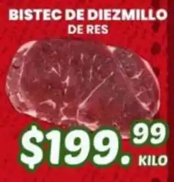 Guajardo Bistec de Diezmillo de Res oferta