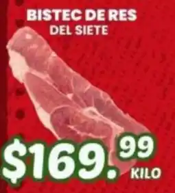 Guajardo Bistec de res del siete oferta