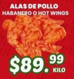 Guajardo Alas de pollo habanero o hot wings oferta