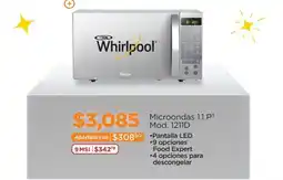 Chedraui Whirlpool Microondas 1.1 P3 oferta