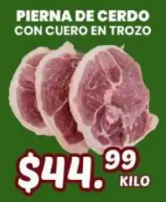 Guajardo pierna de cerdo con cuero en trozo oferta