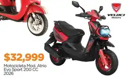 Chedraui Veloci Motors Motocicleta Mod. Atrio Evo Sport 200 CC oferta