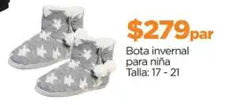 Chedraui Bota invernal para niña oferta