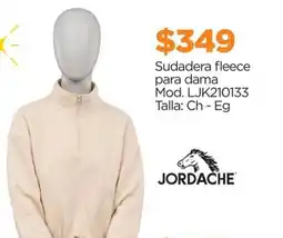 Chedraui Jordache sudadera fleece para dama oferta